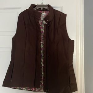 Woman's Lilly Pulitzer brown vest